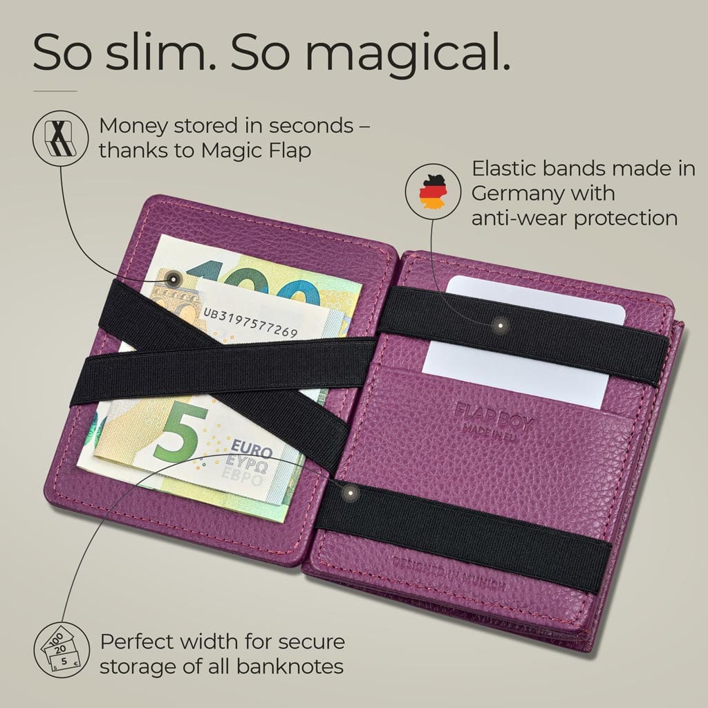 Jaimie Jacobs Geldbeutel Portemonnaie Flap Boy Ladies Edition - Magic Wallet with Coin Pocket Small Women’s Wallet Flap Boy – Elegant Magic Wallet