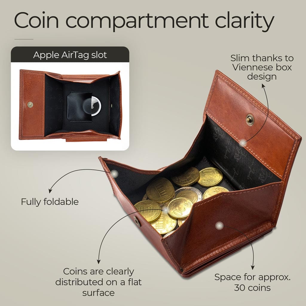 Jaimie Jacobs Geldbeutel Portemonnaie Flap Boy XL AirTag-Edition - Magic Wallet with Coin Pocket Flap Boy XL AirTag-Edition - Magic Wallet with Coin Pocket