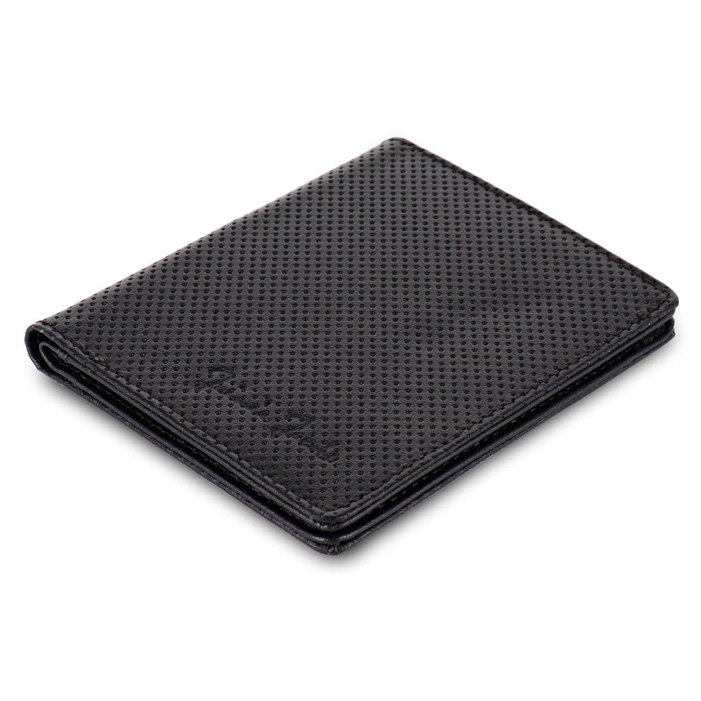 Jaimie Jacobs Geldbeutel Portemonnaie Perforated Leather Black Slimstar limited Edition - slim wallet with small coin pocket Slimstar limited edition - slim wallet without coin pocket