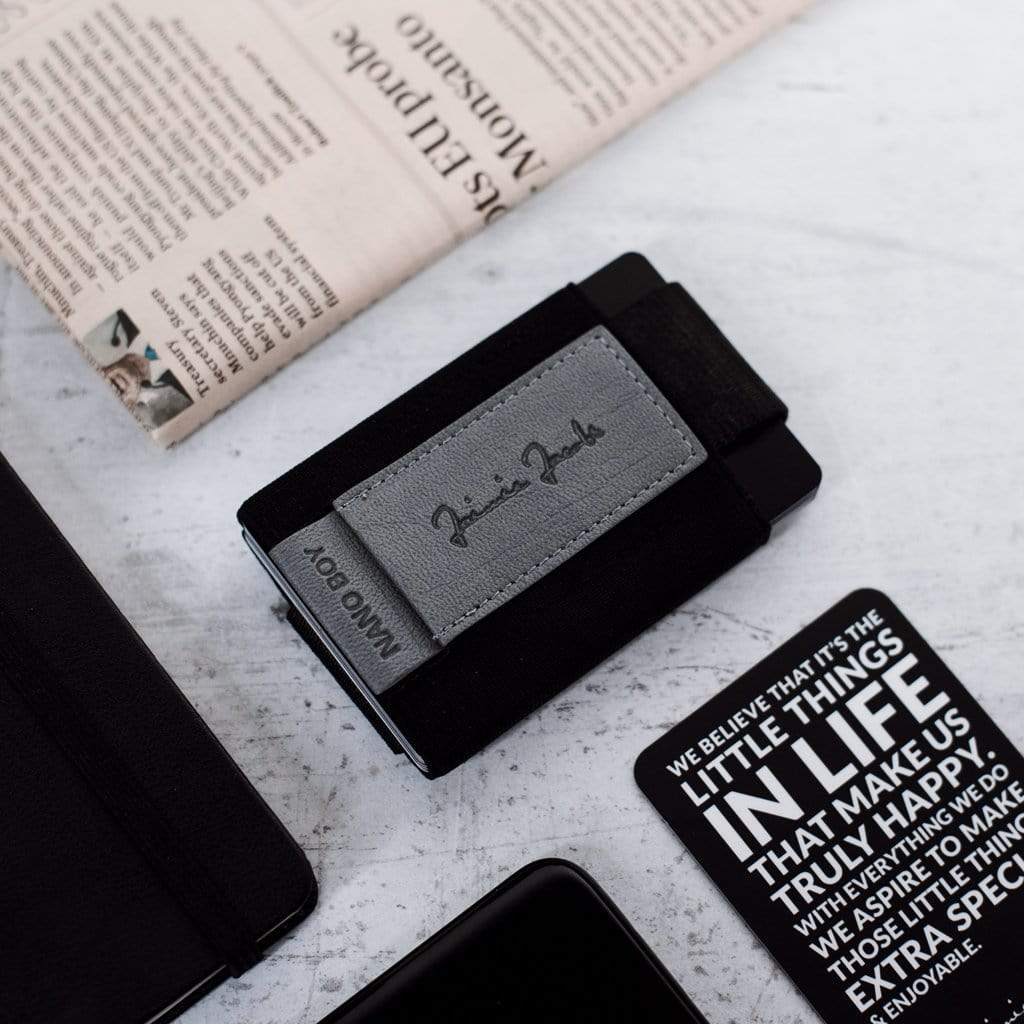 Jaimie Jacobs Geldbeutel Karten Portemonnaie Nano Boy with small elastic coin pocket Nano Boy mini wallet for men and women