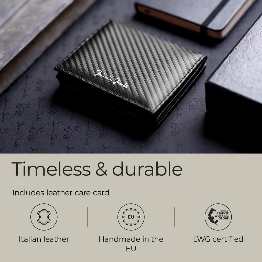 Jaimie Jacobs Geldbeutel Portemonnaie Flap Boy - Magic Wallet with Coin Pocket Flap Boy Magic Wallet with Coin Pocket Genuine Leather