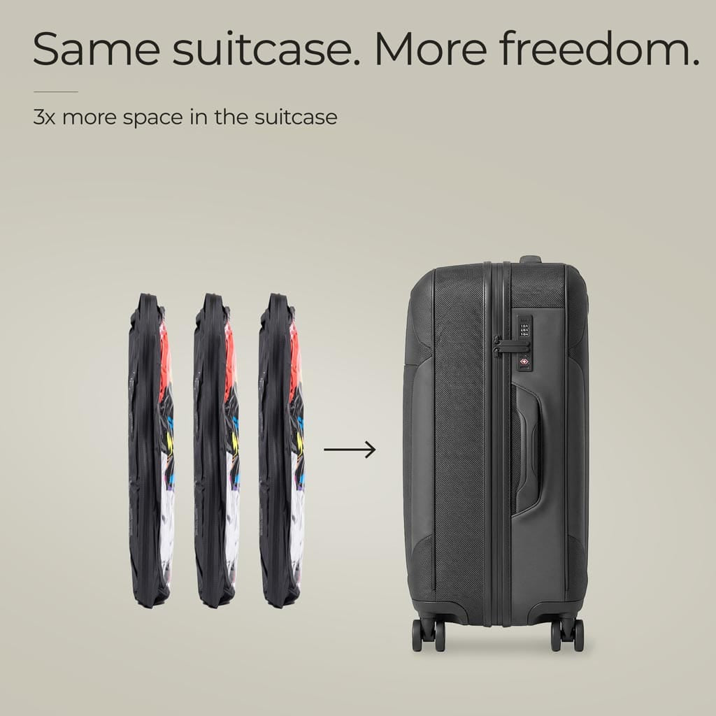 Jaimie Jacobs Vacuum Bag 2.0 - compatible with backpack Vacuum Bag for Travel Space-Saving & Backpack Compatible