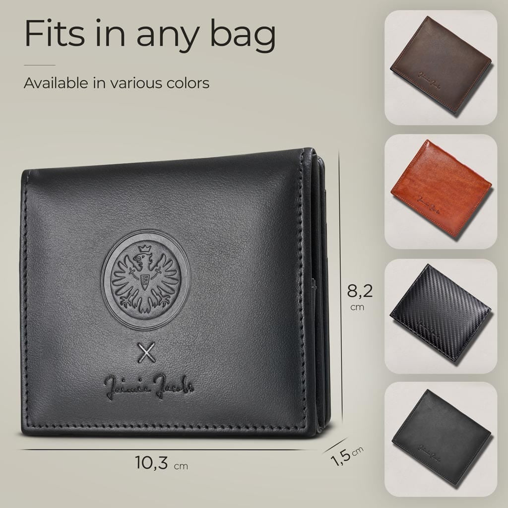 Jaimie Jacobs Geldbeutel Portemonnaie Black with Red Flap Boy Eintracht Frankfurt Edition - Magic Wallet with Coin Pocket Eintracht Frankfurt X Flap Boy Magic Wallet