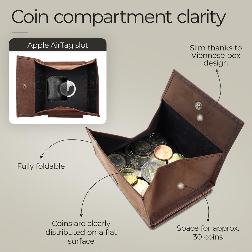 Jaimie Jacobs Geldbeutel Portemonnaie Flap Boy XL AirTag-Edition - Magic Wallet with Coin Pocket Flap Boy XL AirTag-Edition - Magic Wallet with Coin Pocket 