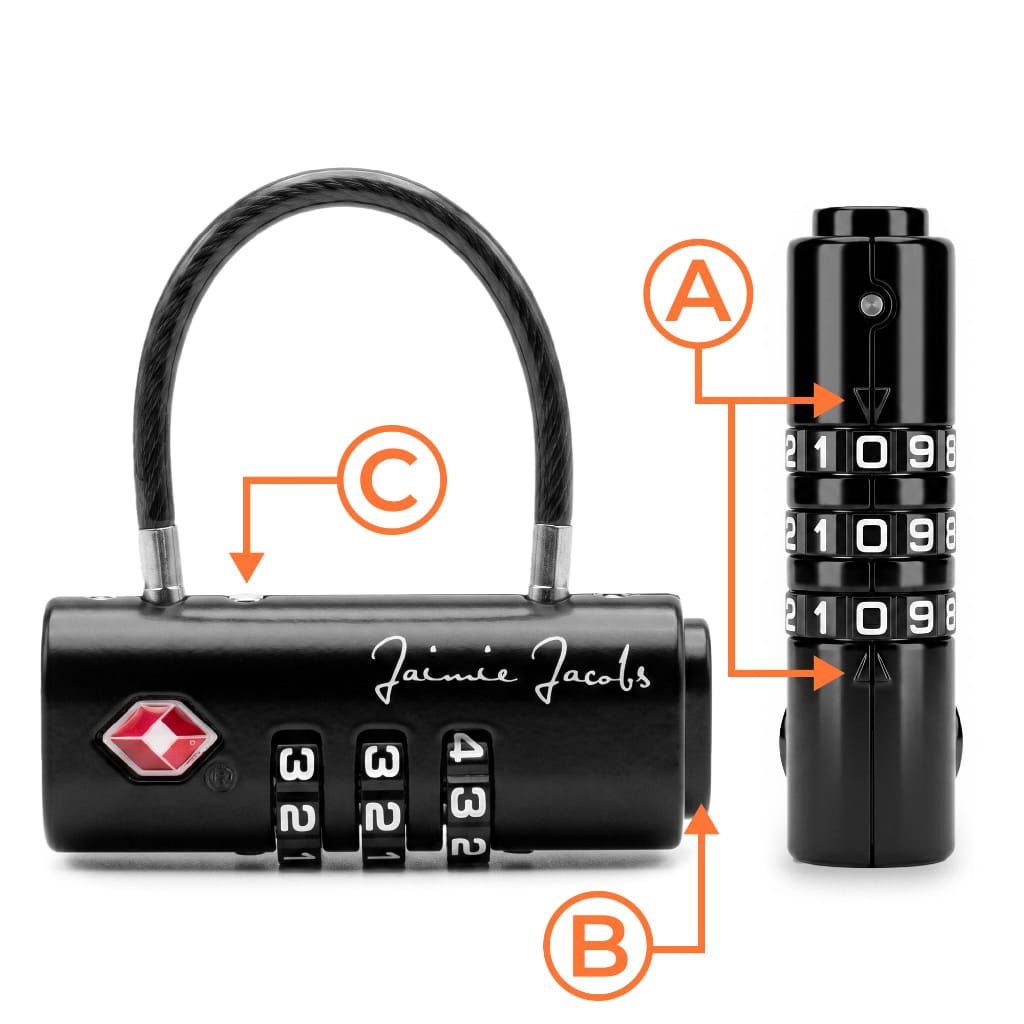 anleitung für jaimie jacobs travel lock 