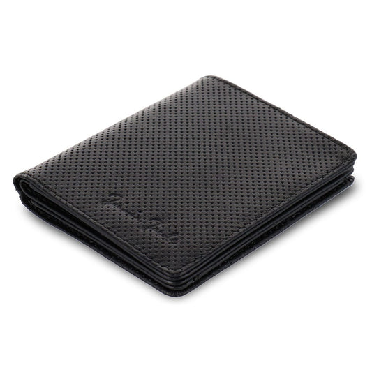Jaimie Jacobs Geldbeutel Portemonnaie Perforated Leather Black Slimstar Limited Edition - slim wallet with large coin pocket Slimstar Limted Edition slim wallet with big coin pocket