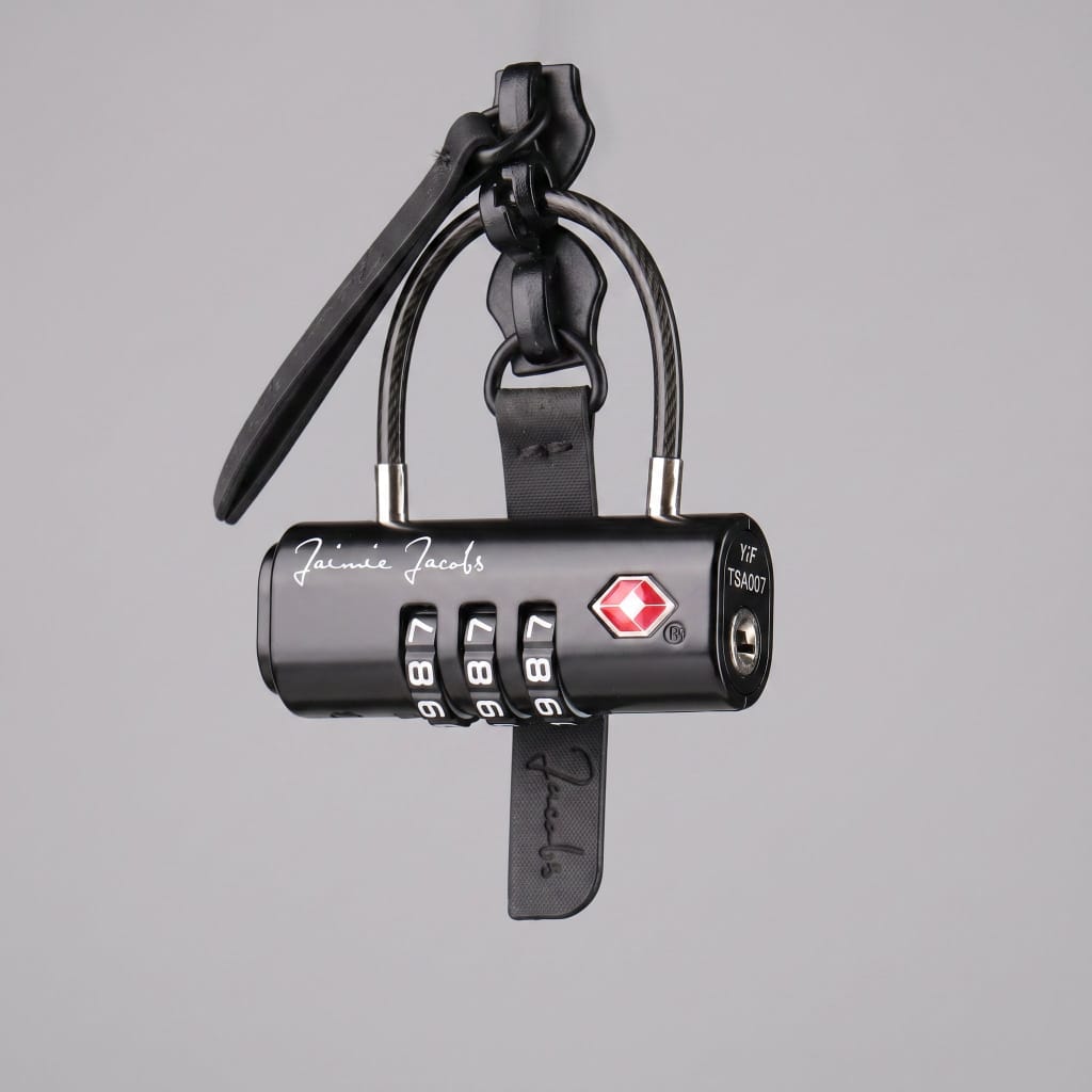 security zipper with jaimie jacobs tsa travel lock