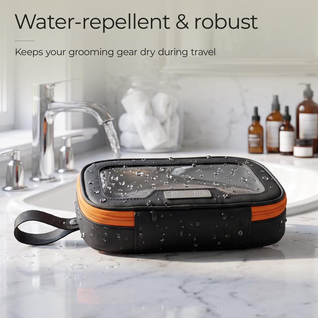 Jaimie Jacobs Travel-Accessoiry Transparent Toiletry Bag for Carry-On Luggage Transparent Toiletry Bag for Carry-On & Air Travel