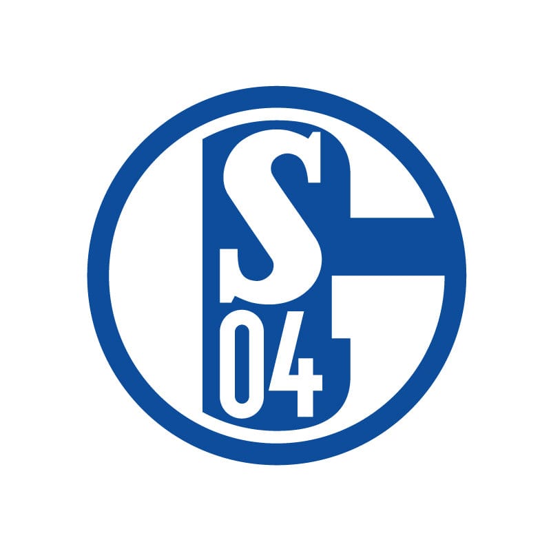 fc schalke 04 logo auf weiss